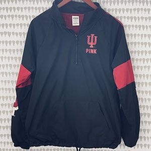 5th & Ocean PINK Victoria's Secret 1/4 Quarter Zip Pullover Windbreaker Jacket S